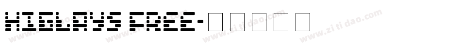 Higlays FREE字体转换